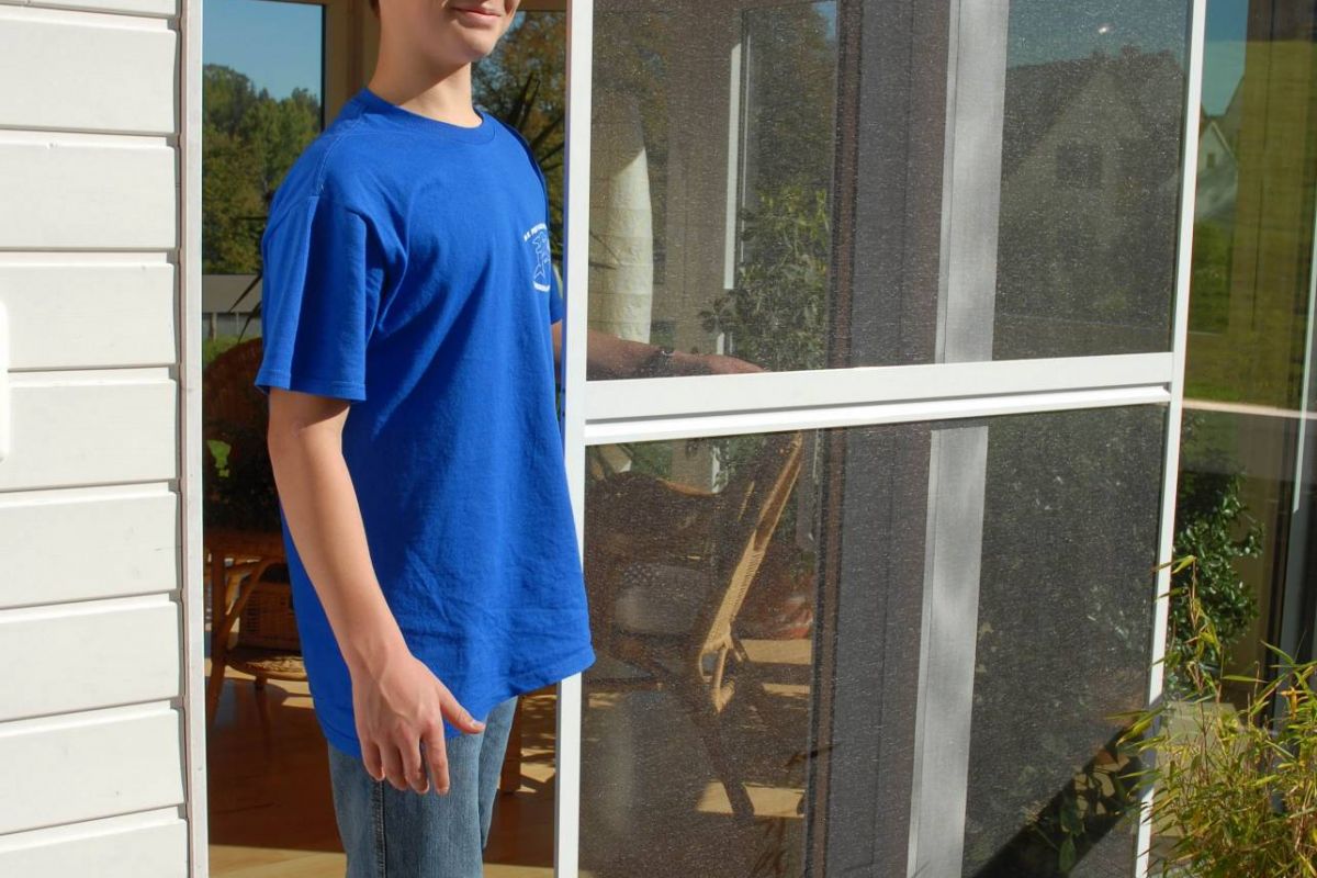 MS-Schiebetuer mit Quersprosse